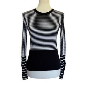 ME+EM Striped Merino Wool Sweater